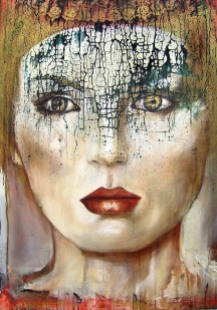 "The Queen" acrylique et huile sur toile, 100 x 80 cm. 2011