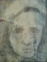 oil, wax on canvas, 20 x 10 cm. 2010